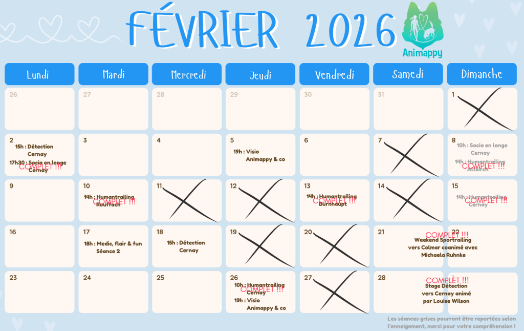 cours collectifs fevrier